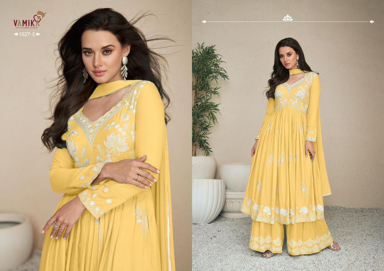 Lakhnavi Vol 5 Light Color By Vamika Designer Suit Catalog